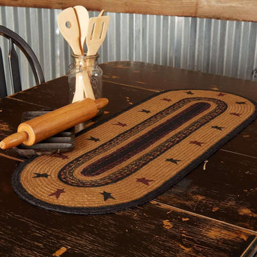 Heritage Farms Star Jute Braided Table Runner - The Fox Decor